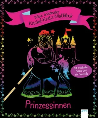 Image de Mein schönster Krickel-Kratz-M alblock. Prinzessinnen
