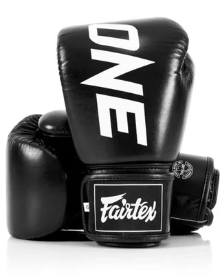 Image de ONE X Gants de boxe Fairtex, BGV1 Noir 16 oz