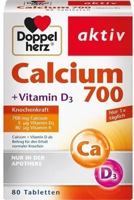 Produktbild von DOPPELHERZ Calcium 700+Vitamin D3 Tabletten