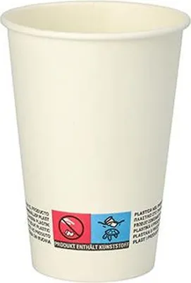 Produktbild von 100 Automatenbecher, Pappe "To Go" 0,18 l Ø 7 cm · 9,2 cm weiss