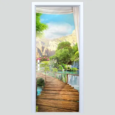 Produktbild von Wasserfallpfad Stofftüraufkleber 299PD