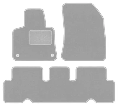 Immagine prodotto di Tappetini in moquette per Citroen C4 Grand Spacetourer 2013-2021 (5 posti) – set 4 pezzi, grigi, su misura – Wielganizator OSLO