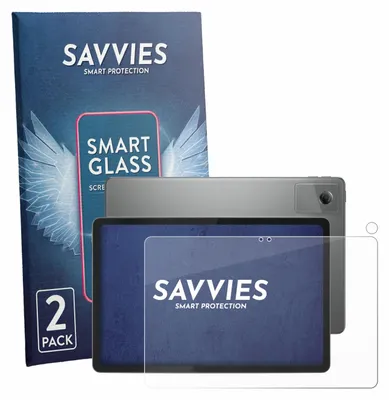Produktbild von 2x Savvies Schutzglas Folie für Lenovo Idea Tab 11" 2025 TB336FU (Display+Kamera) 9H Panzer Schutzfolie Glas Displayschutz klar transparent