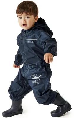 Produktbild von Regatta Unisex Kinder Puddle Iv Overtrousers, Navy, Size 48-60, 2 jahre