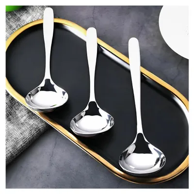 Produktbild von 2 Stück Edelstahl Soßenlöffel und Schöpflöffel
