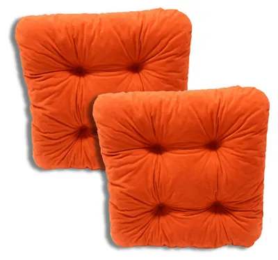 Obrázek produktu pro Sada 2 prošívaných podsedáků na židle 40x40x8 cm z mikrovlákna - 1333