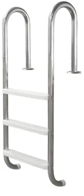 Produktbild von Trend Pool Einbauleiter 150 cm, Poolleiter Edelstahl Einbaustufenleiter, Einbau Poolleiter mit Trittstufen, Edelstahl Pool Leiter für Schwimmbecken, Einbaustufenleiter für Pools