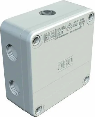 Produktbild von Kabelabzweigkasten B9/T M/5 110x110x50 lichtgrau (2001845)