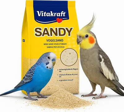 Zdjęcie produktu dla Vitakraft Sandy 2,5 kg - naturalny piasek dla ptaków z anyżem i muszlami
