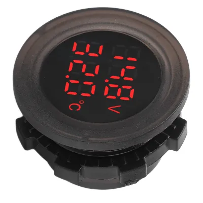 Produktbild von Dual Display Temperatur Voltmeter,Auto Temperatur Monitor,Auto Batterie Voltmeter,Auto Thermometer,Auto Thermometer Detektor,Multimeter Auto Motorrad