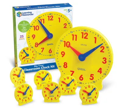 Produktbild von Learning Resources Lernuhr Klassenset - Lernspielzeug Uhr
