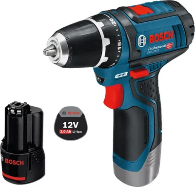 Produktbild von Bosch Akku-Bohrschrauber GSR 12V-15 / 1x 2,0 Ah Akku