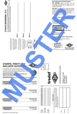 Produktbild von Ersatzgutschein Stempelplatte für Trodat 4910