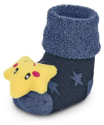 Produktbild von Sterntaler Baby-Rasselsöckchen Stern tintenbl. mel. Gr.16
