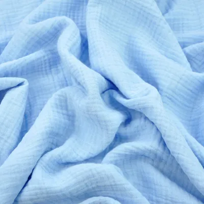 Produktbild von Musselin Double Gauze blau (Himmelblau)