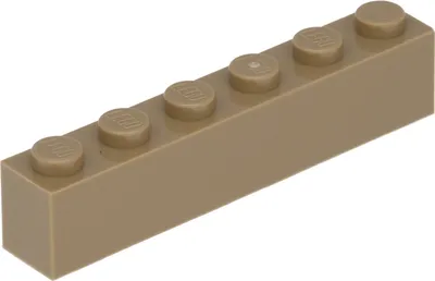 Produktbild von Lego® 1 Stück 3009 Stein Brick 1x6 Part Basic Steine 1 Dunkles Beige