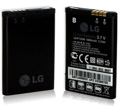 Immagine prodotto di LG LGIP-520N Batteria per cellulare - 1000 mAh - Ioni di litio (Li-ion) - Batteria ricaricabile