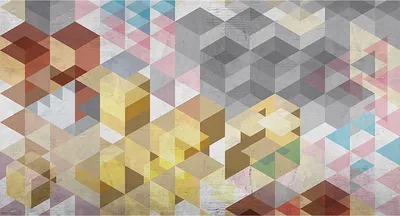 Produktbild von Tadessi Fototapete | Grafik | 5.00 m x 2.70 m | Bunt | Weiß | Wandbild | Digitaldruck
