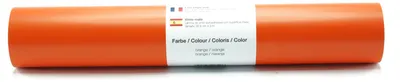Produktbild von Kreativplotter Vinylfolie matt ORANGE 30,5x300 cm