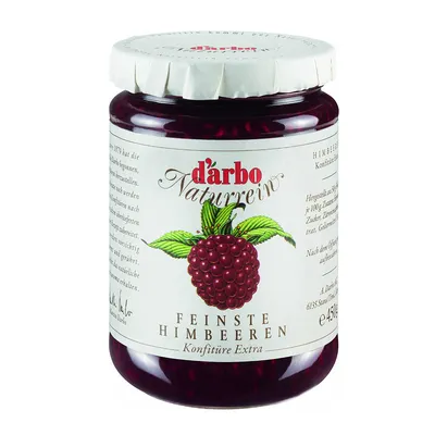 Produktbild von Darbo Naturrein Himbeer Konfitüre Extra feinste Himbeeren 450g