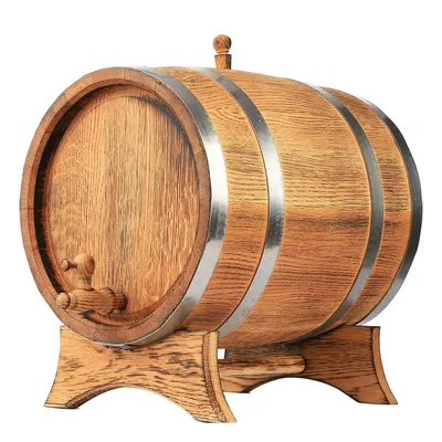 Produktbild von MB Manufaktura Barel Eichenfass aus Naturholz, Eiche Gebrannt, Dunkelbraun, für Whisky, Wein, Likör – 70 Liter
