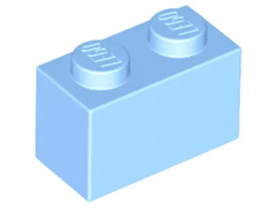 Produktbild von Lego® 1 Stück 3004 Stein Brick 1x2 Part Basic Steine 1 Helles Hellblau