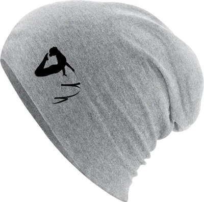 Produktbild von Huuraa Beanie Rhythmische Sportgymnastik Silhouette Heather Grey One Size Baumwolle und Elasthan Mütze Geschenkidee