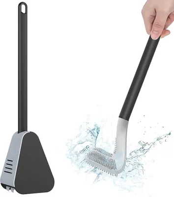 Produktbild von Tiefenreiniger, flexible Silikonborsten, Toilettenbürste, Schnelltrocknungsset