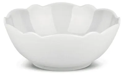 Porzellanschalen mit Reliefdekor, weiß, 4 Stück, Ø 15 cm