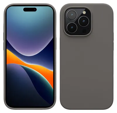 Produktbild von kwmobile Handyhülle für iPhone 14 Pro Hülle, für iPhone 14 Pro Case - Hülle Silikon - kabelloses Laden - Stone Dust