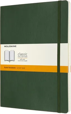 Produktbild von Moleskine Notizbuch XL, kariert, in Myrtegrün