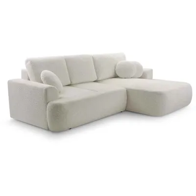Produktbild von Ecksofa mit Schlaffunktion VENTO, Ottomane Rechts, L-Form, Farbe: Beige (Coral65)