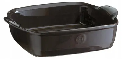 Produktbild von Emile Henry Keramik Auflaufform Quadratisch 1.8L Schwarz