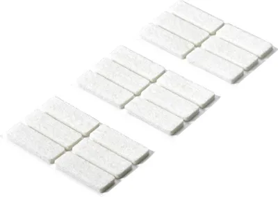 Produktbild von Hettich Filzgleiter weiß 16 x 44 x 4.5 mm - 18 Stück