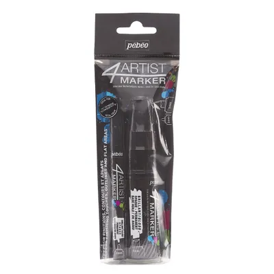 Obrázek produktu pro Pebeo 4Artist duo sada fixů na olejové barvy, černá, 2 mm + 8 mm