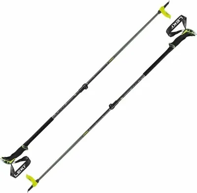 Zdjęcie produktu dla Leki Guide Lite 2 Carbon Dark Anthracite/Neonyellow/Black 105 - 150 cm Kije trekkingowe