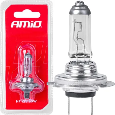Immagine prodotto di Lampadina alogena H7 12V 55W AMIO-03363 E4 in blister, filtro UV, lunga durata
