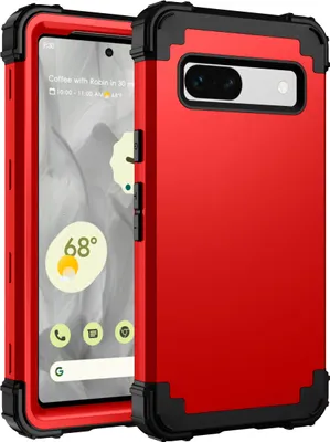 Obrázek produktu pro Pouzdro pro Google Pixel 7A Hybridní 3v1 PC a TPU nárazuvzdorné, odolné pouzdro červené