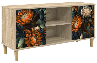 Immagine prodotto di Mobile TV LOCHEM, 102 x 33 x 50 cm, impiallacciato in legno effetto noce