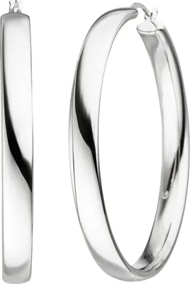 Produktbild von JOBO Creolen 925 Sterling Silber Ohrringe Silbercreolen Silberohrringe