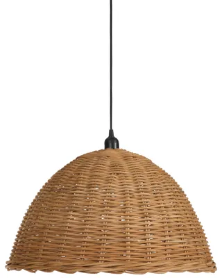 Zdjęcie produktu dla BELIANI Lampa wisząca naturalna rattan w stylu boho rustykalnym pleciony klosz