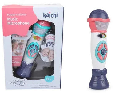 Produktbild von Spielzeug Mikrofon für Kleinkinder mit Licht- und Soundeffekten und Aufnahmefunktion