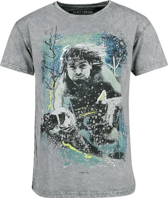 Produktbild von Kurt Cobain T-Shirt Herren Kurt Signature grau Band-Merch, Bands 100% Baumwolle M