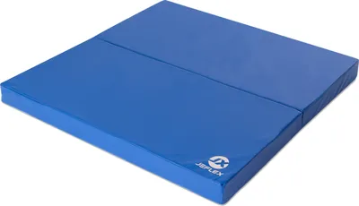 Produktbild von Turnmatte klappbar 100 x 100 x 8 BLAU cm Fitness Weichbodenmatte  Sportmatte Jeflex