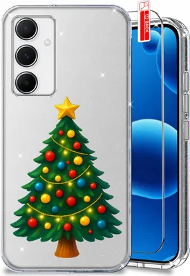 Immagine prodotto di ETUI do Samsung A35 5G WZORY ŚWIĘTA MIKOŁAJ BŁYSZCĄCE MIENIĄCE CASE + SZKŁO