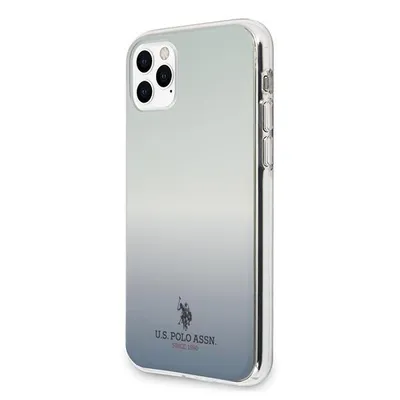 Productafbeelding van Usa Polo Assn. telefoonhoesje met gradiëntpatroon, geschikt voor iPhone 11 Pro Max - Blauw