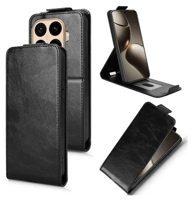 Immagine prodotto di Flip Cover per Xiaomi 15T Pro Portafoglio magnetico in Pelle finta protettivo nero