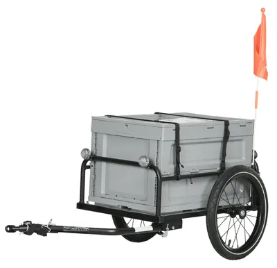Immagine prodotto di Carrello per biciclette - Carrello da trasporto per biciclette - Rimorchio per biciclette - Carrello per pneumatici - Carrello portaoggetti - Telaio pieghevole