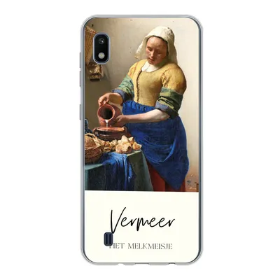 Produktbild von MuchoWow® Handyhülle Schutzhülle Hülle für Samsung Galaxy A10 Kunst - Milchmädchen - Vermeer Silikon Softcase Handy Hülle - Schutzhülle