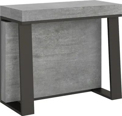 Zdjęcie produktu dla Konsola rozkładana 90x40/288 cm Rama Asia Cement Antracyt